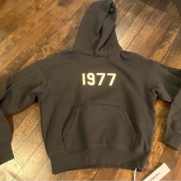 Essientials 1977 hoodie, color black, size L - Picture 1 of 2